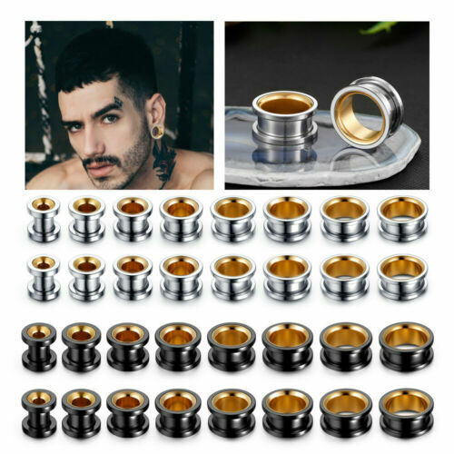 Pair Devil Ned Cartoon Funny Devil  Ear Plugs Flesh Tunnels Stretcher 6-30mm