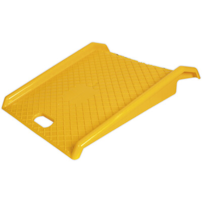 Leichte tragbare Zugangsrampe - 600 mm Breite - strukturierte Oberfläche - 450 kg Grenze