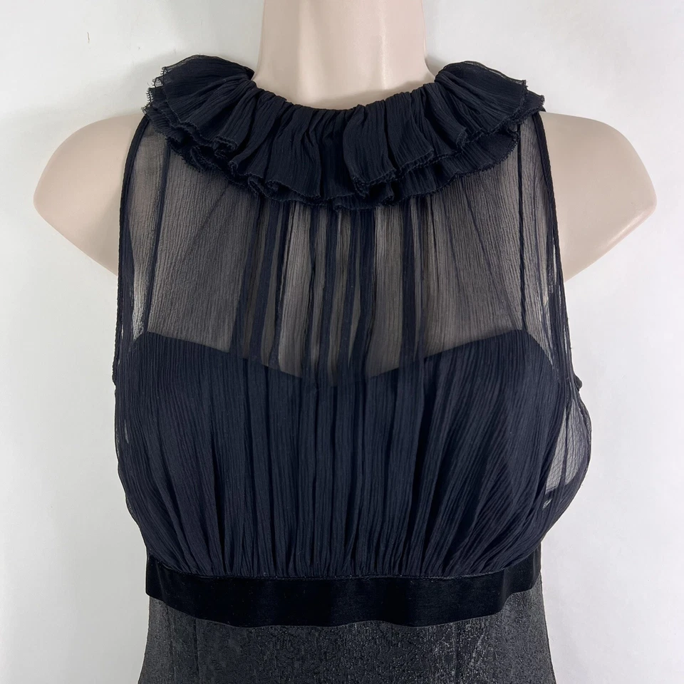 Vestido de fiesta Antonio Melani para mujer talla 2 por encima de la rodilla sin mangas seda cóctel Foto 2 de 4