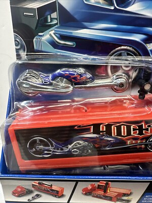 Hot Wheels 2006 Red Truckin Transporter with Hammer Sled