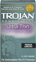 6 Pack - Trojan Condom Sensitivity Ultra Thin Lubricated, 12 Count Each on sale 6 Pack - Trojan Condom Sensitivity Ultra Thin Lubricated, 12 Count Each on sale