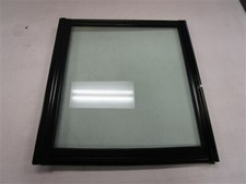 LARSON 23 / 25 WALKTHROUGH WINDSHIELD WINDOW 24 3/4" X 22 3/4" BLACK FRAME BOAT