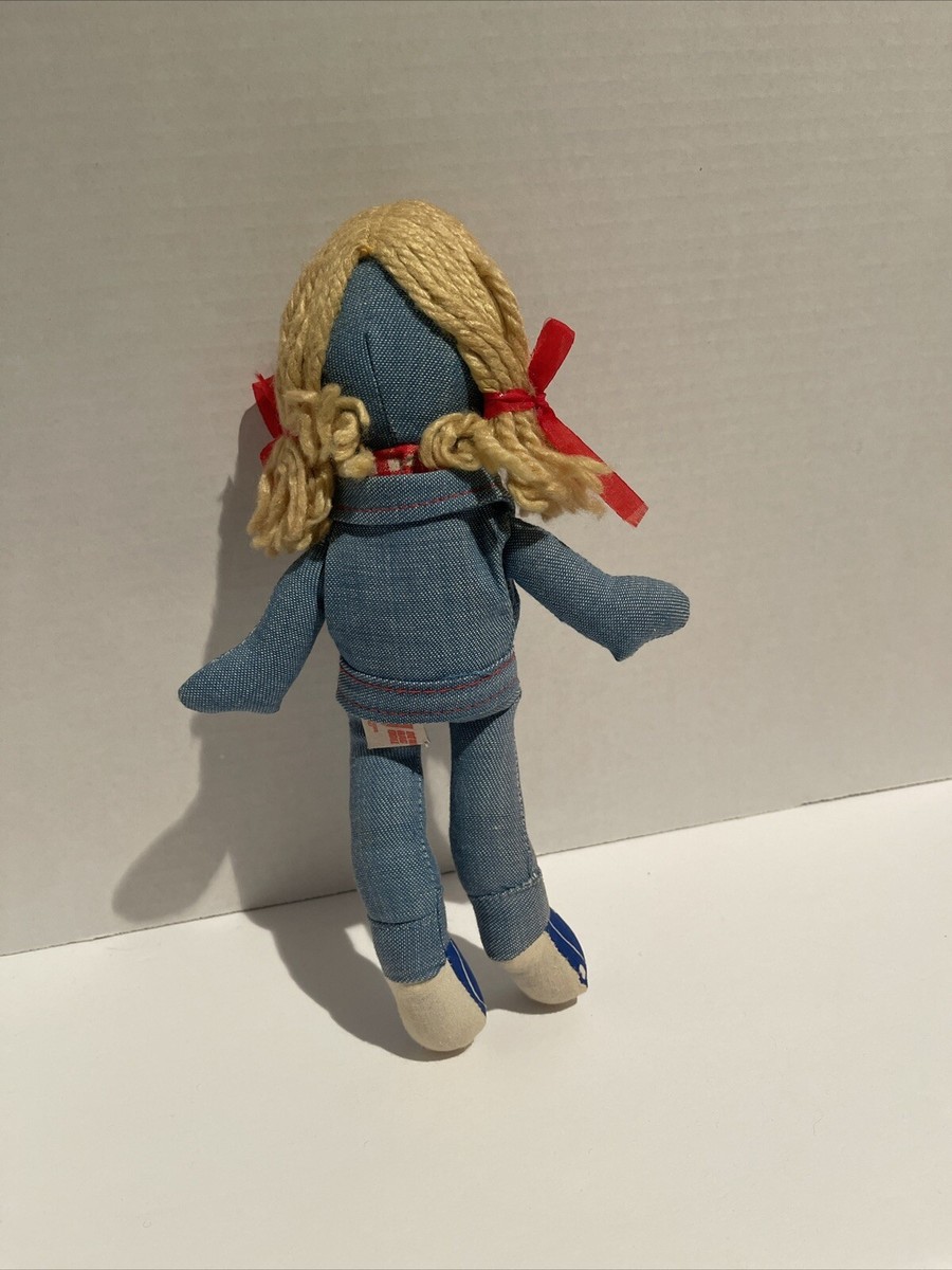 Levi's denim rag doll 1970's Knickerbocker Good Condition Plush 24