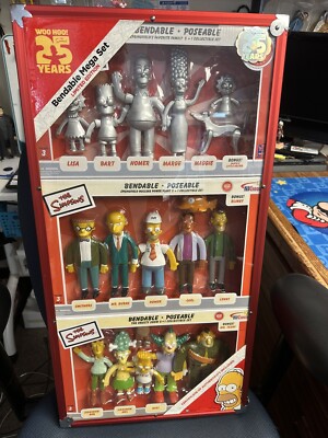 Simpsons 25th anniversary Mega Bendable Set - Limited 1000
