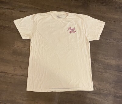 Roy Purdy Gang Men's T-Shirt Large Short Sleeve White Checkered Graphic Print