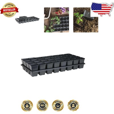 Extra Strength 32 Cell Seedling Trays with Pot Inserts - Perfect for Planting