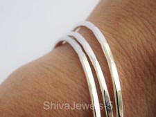 3 Set of bangles Handmade 925 Sterling Silver Jewelry west indian bangles Gifts