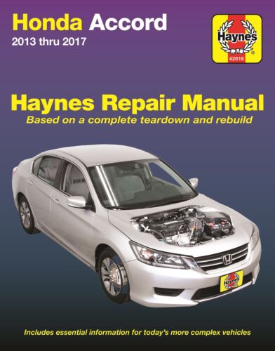 2013-2017 Honda Accord Haynes Repair Service Workshop Manual 9781620922583 - Picture 1 of 1