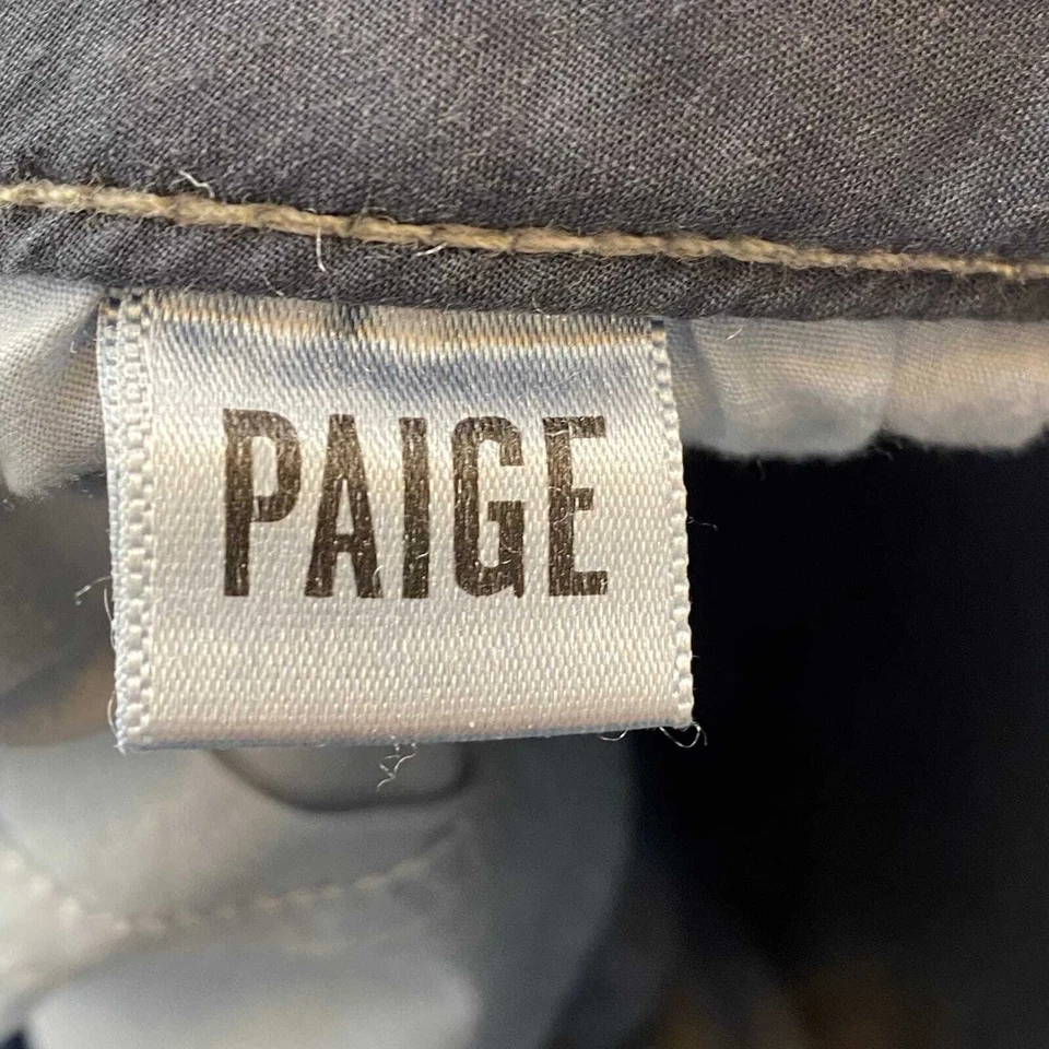 Paige Medium Wash Hidden Hills Straight Denim - Image 3 of 4