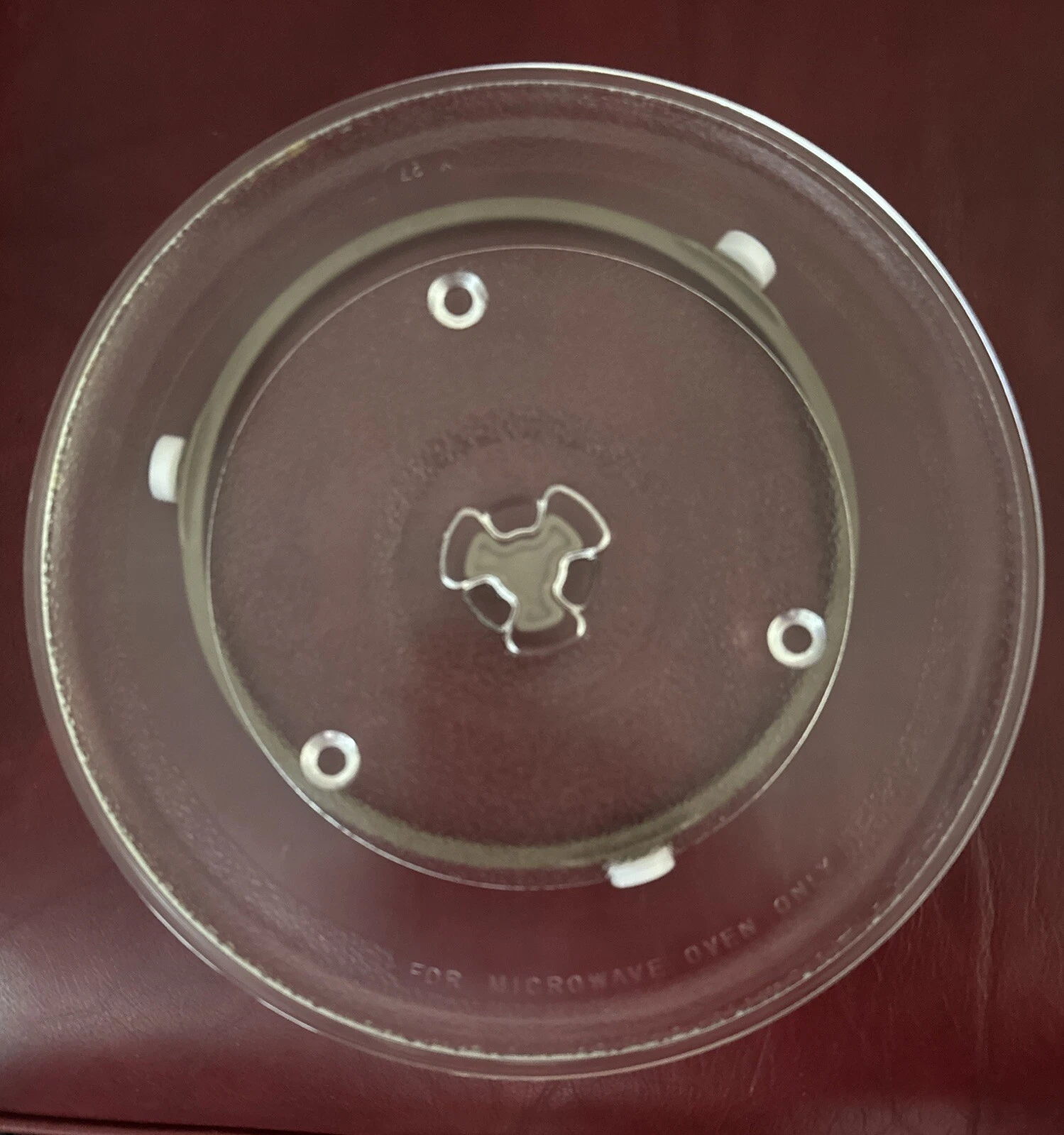 Emerson Microwave ORIGINAL Glass Tray & Plastic Bottom Drive Part & Ring Wheel