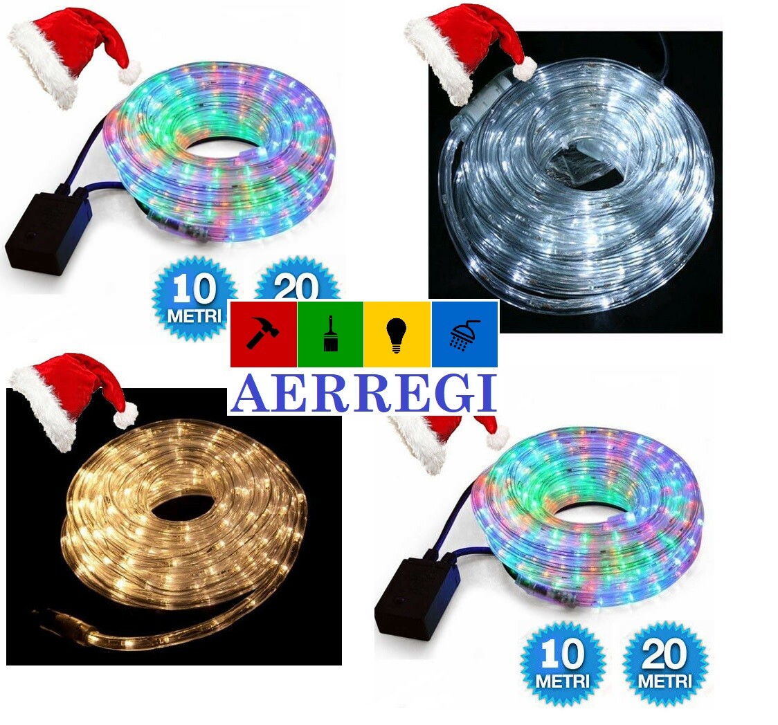 Deals Tubo Luminoso LED 10 Metri - Luci Natalizie Impermeabili Per Esterno, Bianco Freddo - Foto 8