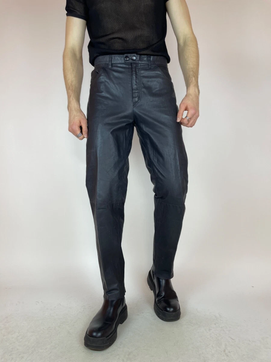 Vintage leather pants mens clearance
