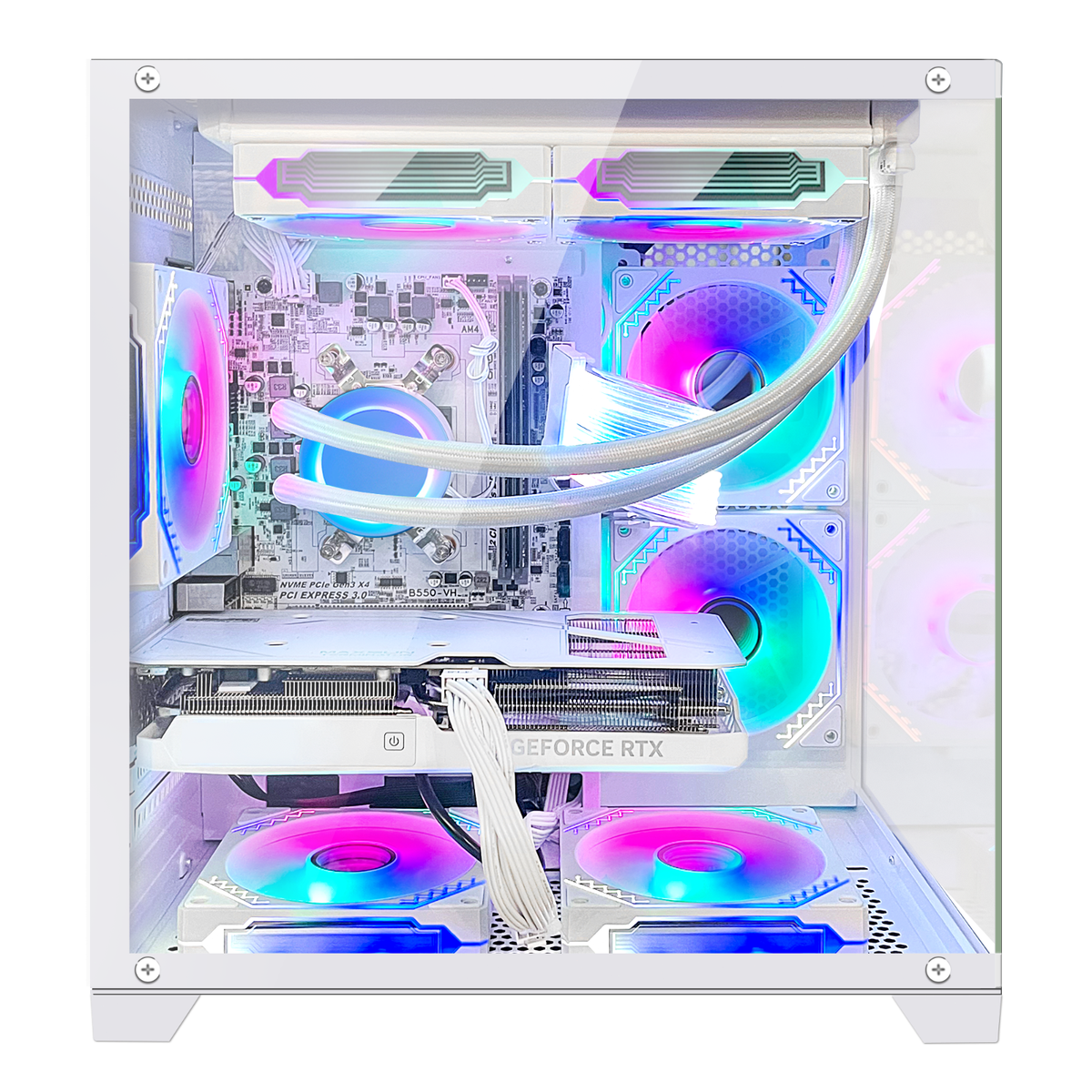 H.E. Gaming PC-AMD Ryzen 5 5600X RTX 4060 8GB 16GB RAM 1TB M.2  