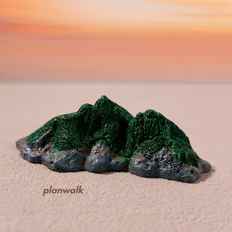 2Pc HO/OO 1:100 Scale Coral Reef Island Miniature Ocean Scenery Model Railroads