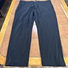 LRL Ralph Lauren Mens Black Stretch Cotton Nylon Chino Pants Sz 42 x 30 Golf