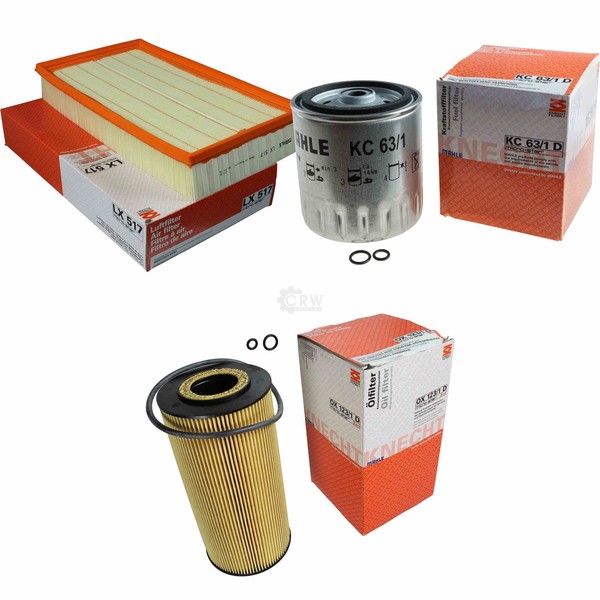 Mahle / Knecht Kraftstofffilter KC 63/1D Luftfilter LX 517 ÖLfilter OX 123/1D-image