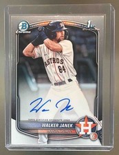 2025 Bowman Walker Janek #CPA-WJA Chrome Auto 1st Prospect Astros
