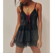 Free People Sweet On You Romper Black XS NWOT $128