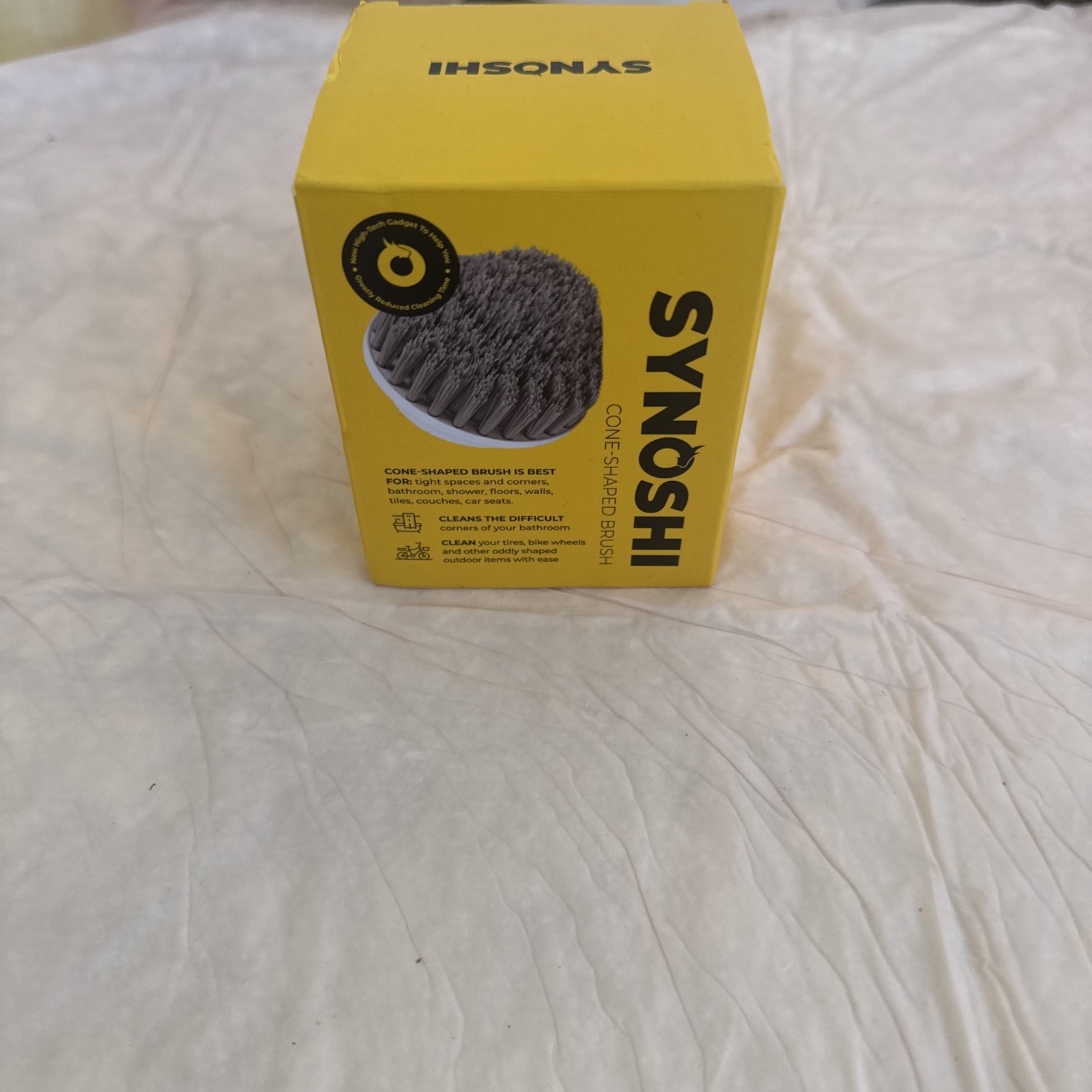 Synoshi Cone Brush Heads for Corners and Hard-To-Reach Places 2-Pack New