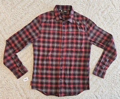 Under Armour Mens Tradesman Flex Flannel Shirt Medium Snap Up Plaid