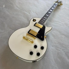 Gold pickup LP Electric Guitar Custom Mahogany solid body & neck fast ship