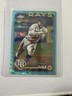 2024 Topps Chrome Logofractor Edition Yandy Diaz Aqua Refractor /199 #107 Rays