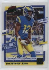2023 Panini Clearly Donruss Highlights Green 16/49 Van Jefferson #10 0w3