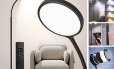 Floor Lamp,Super Bright Dimmable LED Lamps for Living Room, Custom Color Black