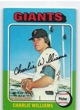 1975 Topps #449 Charlie Williams - San Francisco Giants **Set Break**