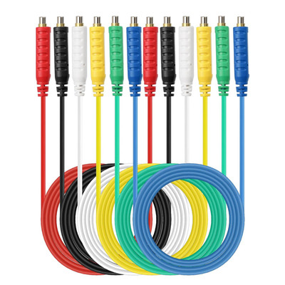 Magnetic Jumper Wires - 6Pc Silicon Soft Flexible Magnetic Leads for Testing 30V