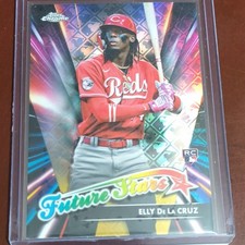 2024 Topps Chrome Logofractor Elly De La Cruz Future Stars Rookie Reds FSLE-1
