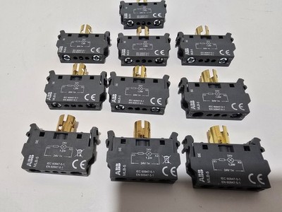 Lot Of 10 ABB MLB-5 Illuminated Modular Single Lamp Block, Filament Lamp, 24 V