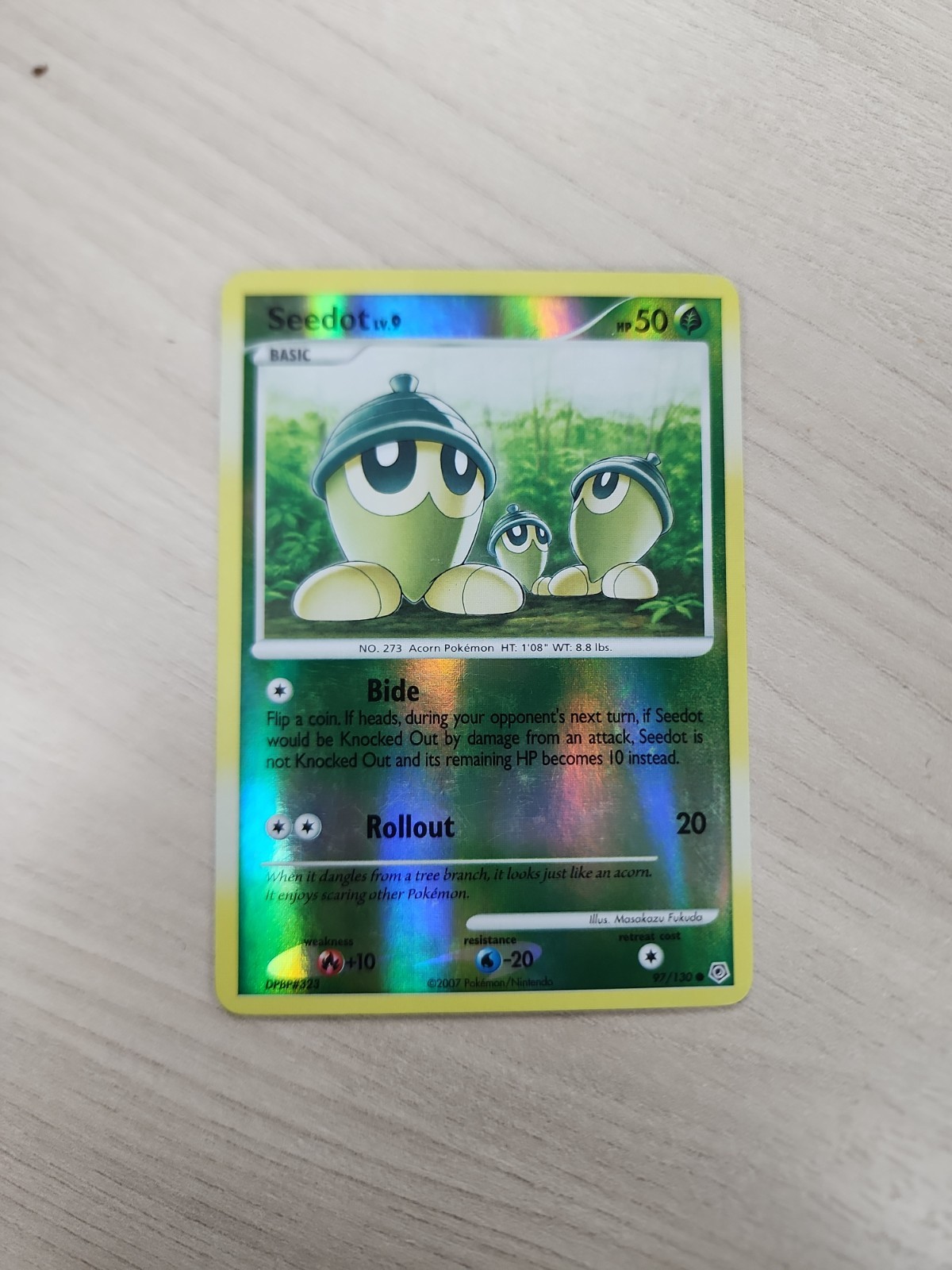 Pokémon TCG Seedot 97/130 Diamond & Pearl Base Reverse Holo