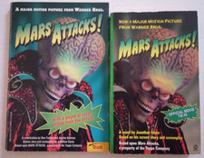 1996 Mars Attacks Movie Novelization & Tie-In Book Lot Warner Bros Troll Topps