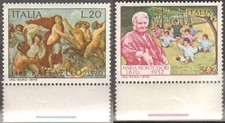 Italian Republic 1970 1118-1127 raffaello+montessori mnh**bf