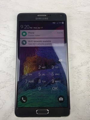 Samsung Galaxy Note 4 - 32 GB - Charcoal Black (AT&T) Tested- Keeps Restarting