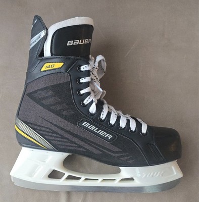 Bauer 140 Supreme Black Hockey Ice Skates Mens US Size 12.5