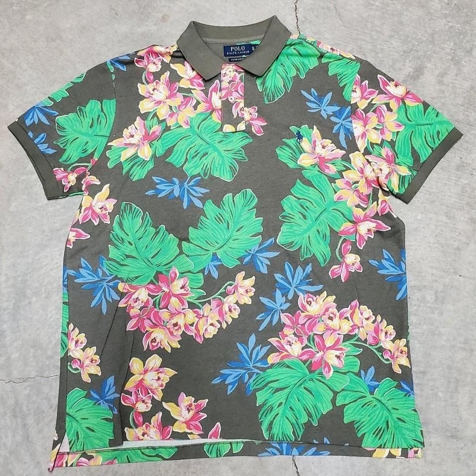 Polo Ralph Lauren Multicolor Hawaiian Floral Pattern Shirt