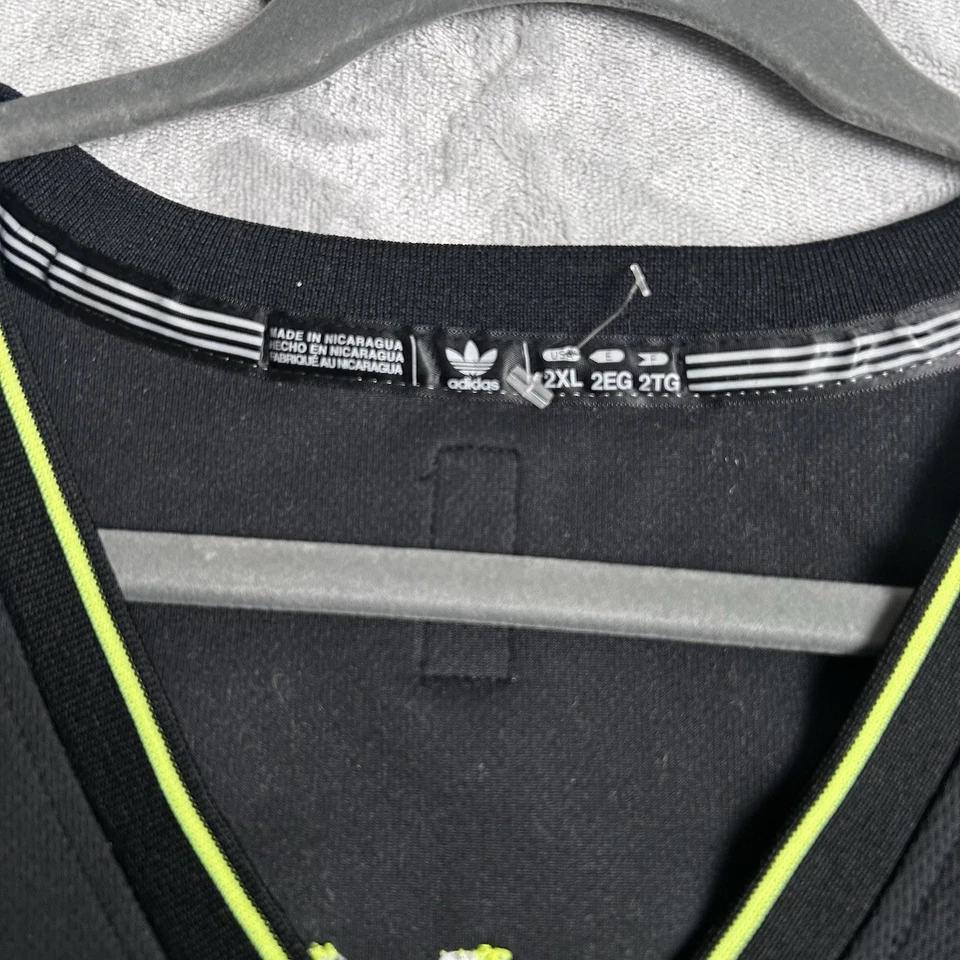 Camiseta deportiva Brooklyn Nets Deron Williams para hombre 2XL negra neón eléctrica Adidas Limited Foto 4 de 4