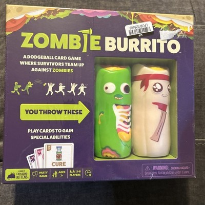 Zombie Burrito Dodgeball Card Game by Exploding Kittens Social Skills Card PARTY