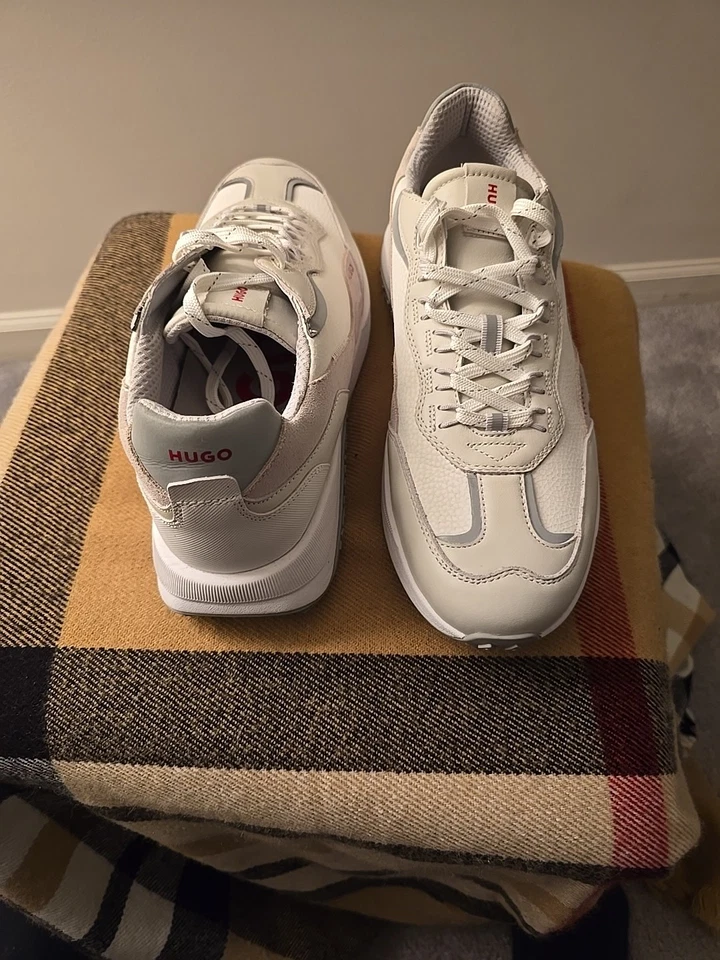 Zapatillas Hugo Boss de cuero blancas para hombre Foto 4 de 4