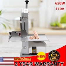 Commercial Electric Frozen Meat Cutting Machine Band Saw Blade Bone Cutter 650W