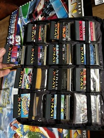 ATARI LYNX II 2 w/ 13 Games Cases Cords Papers Manuals Console For Parts/Repair