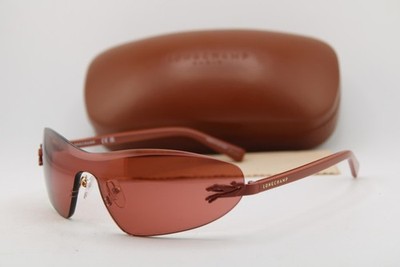NEW LONGCHAMP LO799S 847 BROWN GOLD SHIELD AUTHENTIC SUNGLASSES 69-20