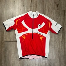 Castelli Maglia Aquila Cycling Jersey Size Large Full Zip Shirt Pockets