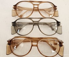 VTG AO Aerosite Safety Glasses Z87 Avaitor Side Shield 5 3/4 USA A/o 3 Pairs