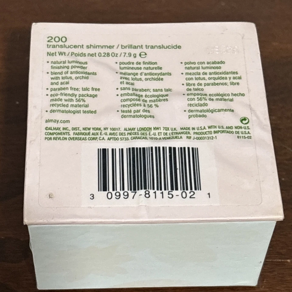 Almay Pure Blends, Loose Finishing Powder 0.28 Oz. #200 Translucent Shimmer - Image 2 of 4