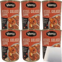Menzi Kessel Gulaschsuppe Mit Rindfleisch 6Er Pack 6X400Ml Dose Usy Block
