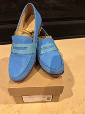 Cole Haan Penny Blue Topz Reflective Loafers Women  s D39422 Size 7B