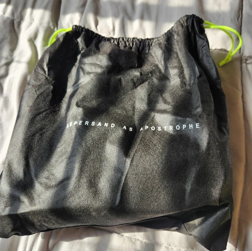 Micro Bolsa Tote Ampersand As Apostrophe Black Buffalo Nova Com Etiqueta - Imagem 3 de 4